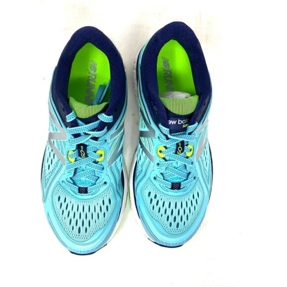 New Balance W860BN8 Womens Distance Seaspray/Pigment/Energy Lime Sneakers WIDE - Picture 5 of 8